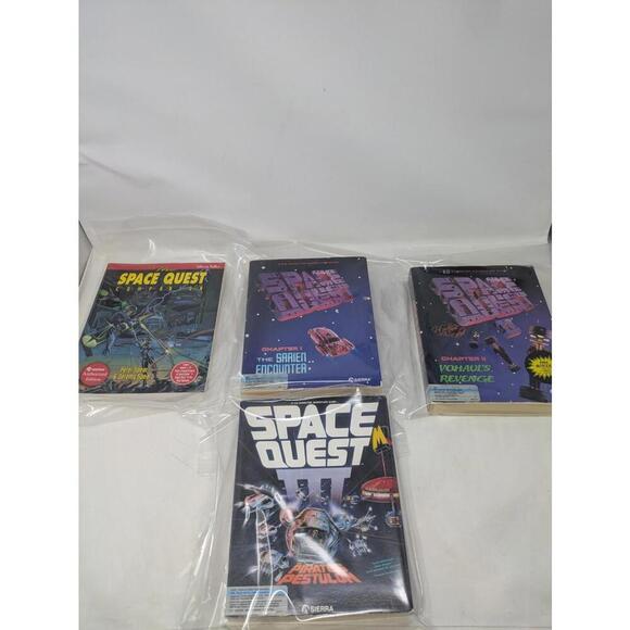 Other - Space Quest l,ll III MS-DOS 5.25" & 3.5"  With Companion Guide-Complete